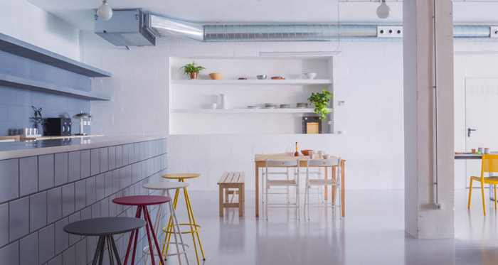 開放式辦公空間休息區設計效果圖