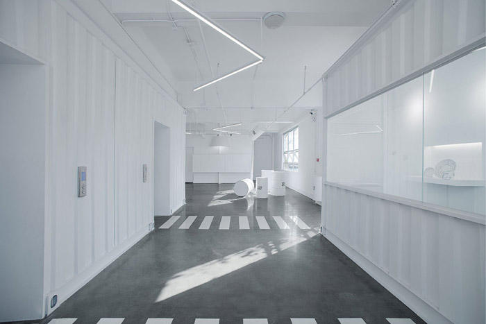 時尚創(chuàng)意工坊電梯口裝修效果圖