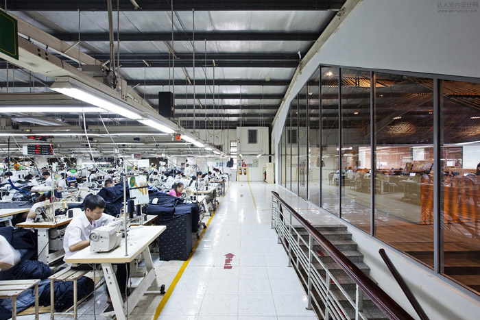 服裝工廠改造辦公室廠區裝修效果圖