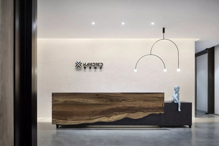 1300平方辦公室前臺裝修設(shè)計(jì)效果圖