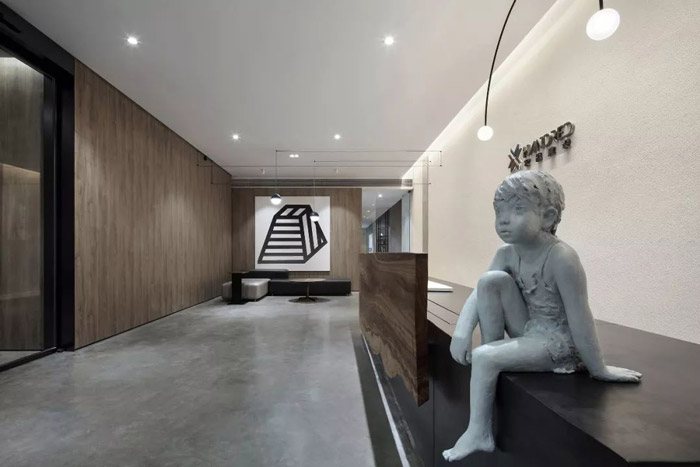 1300平方辦公室前臺裝修設(shè)計(jì)效果圖