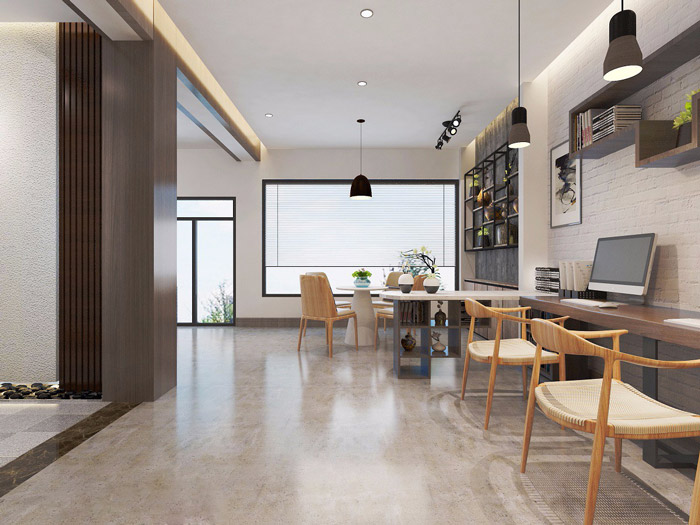 北歐風格辦公室交流區設計效果圖