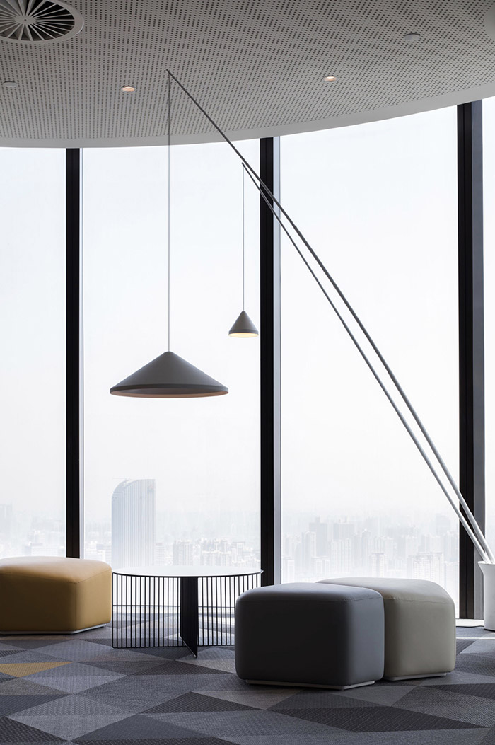 集團辦公樓交流區設計效果圖