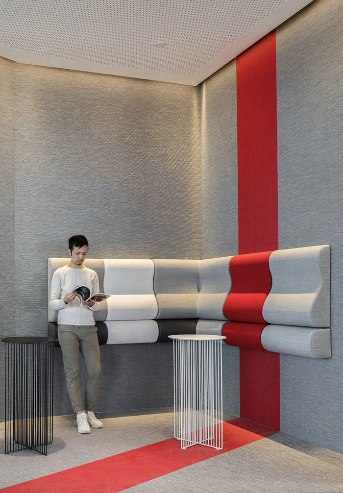 集團辦公樓閱讀區設計效果圖