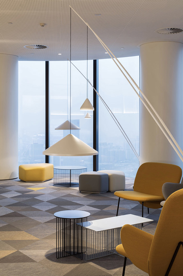 集團辦公樓休息區設計效果圖