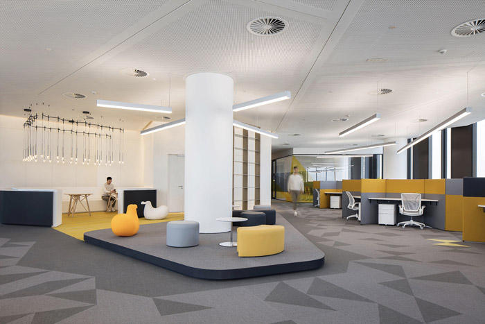 集團辦公樓接待區設計效果圖