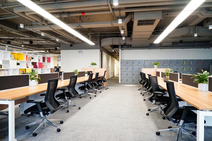 食品公司辦公室辦公區裝修設計效果圖