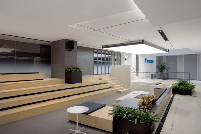 總部辦公樓接待區裝修效果圖