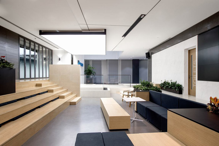 總部辦公樓接待區裝修效果圖