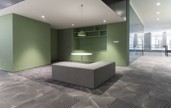 總部辦公樓洽談區裝修效果圖