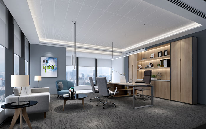 網(wǎng)絡(luò)公司總經(jīng)理辦公室裝修設(shè)計(jì)效果圖