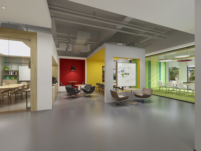 杭州食品公司辦公室接待區(qū)裝修設(shè)計(jì)效果圖