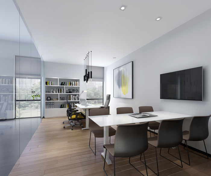 杭州食品公司辦公室辦公區(qū)裝修設(shè)計(jì)效果圖