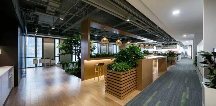 10000平方集團(tuán)辦公室過道設(shè)計(jì)方案