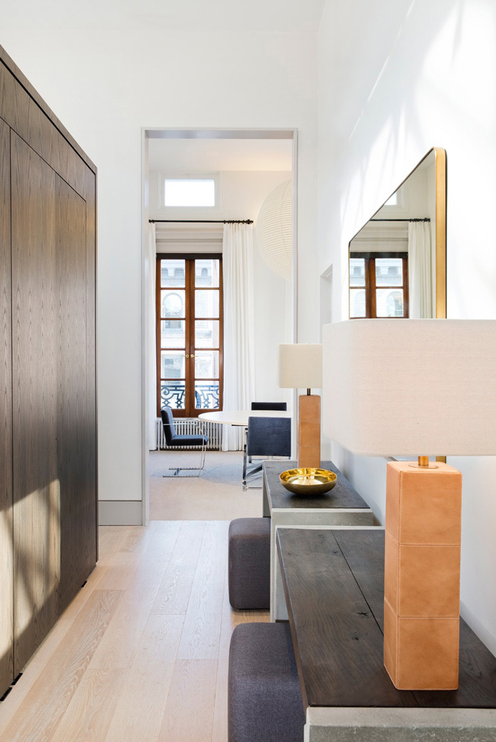 財務公司辦公室過道設計效果圖