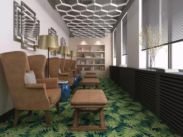 2500平方辦公室閱讀區(qū)裝修設(shè)計(jì)效果圖