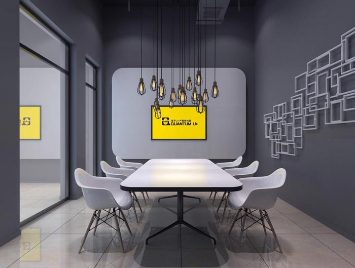 創業孵化器會議室裝修設計效果圖