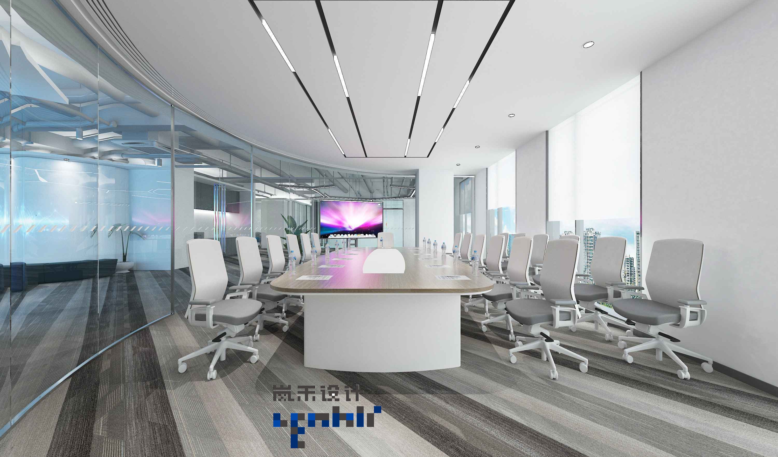 辦公室會議室效果圖
