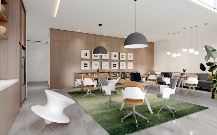 國企總部辦公室空間設(shè)計案例